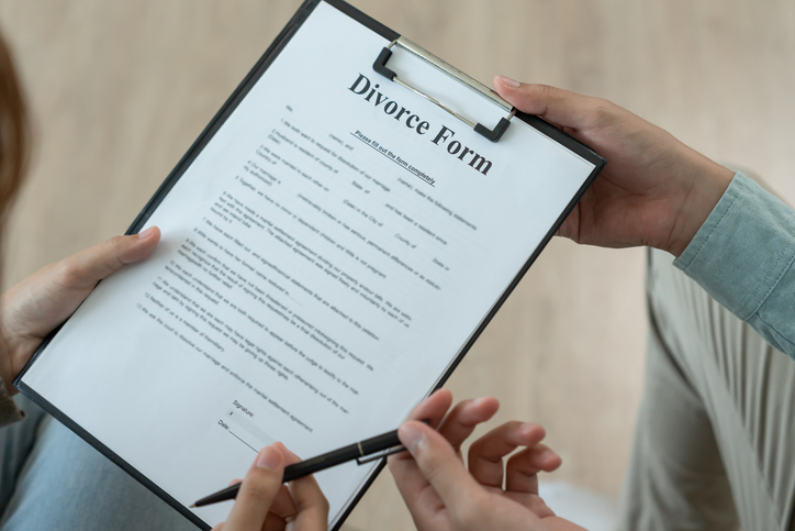 Husband pass on Divorce form for Wife